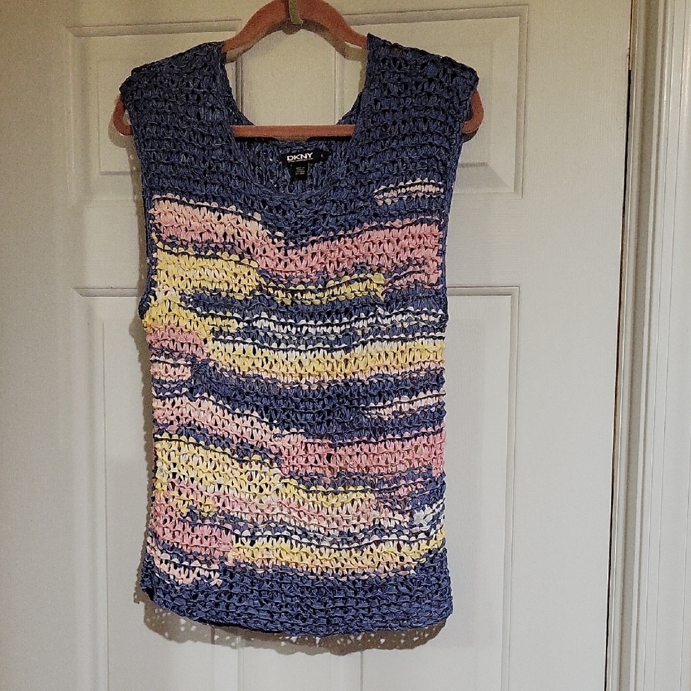 DKNY Multicolor Knit Women's Top